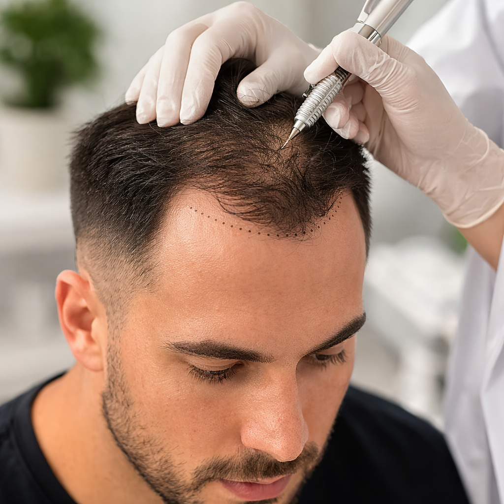 Male Hairline Before